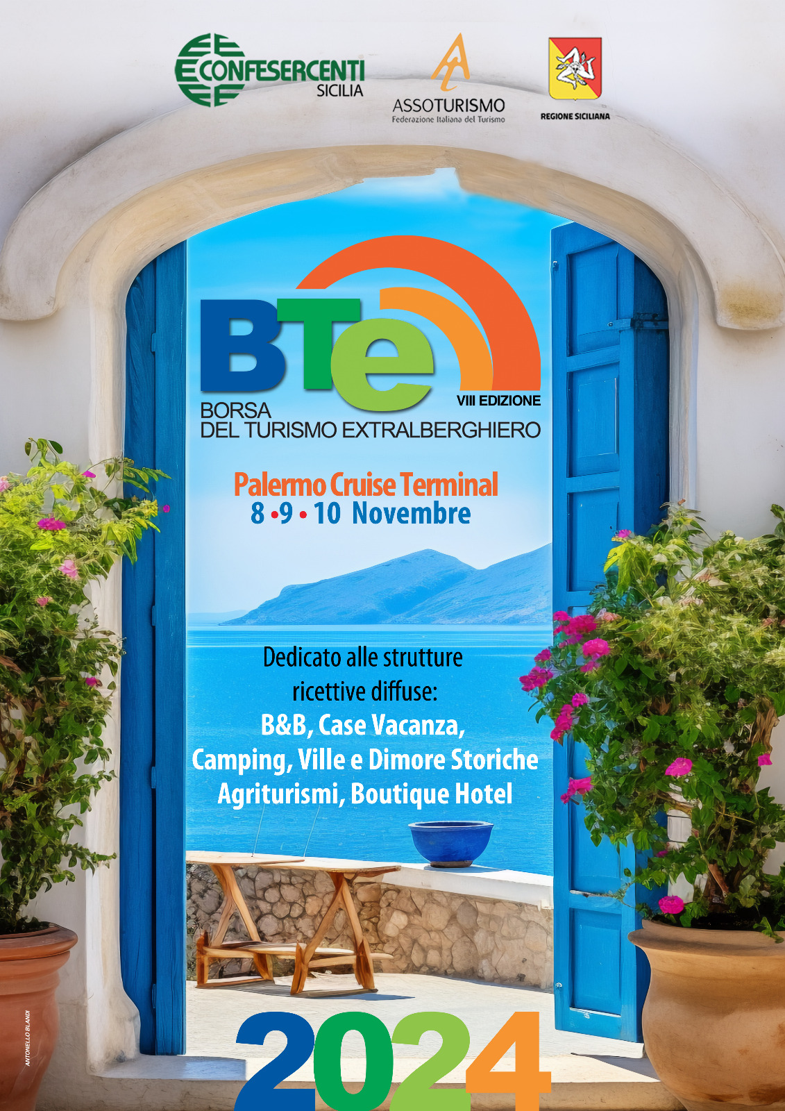 BTE 2024 – Borsa del turismo extralberghiero, Palermo 8-9-10 novembre