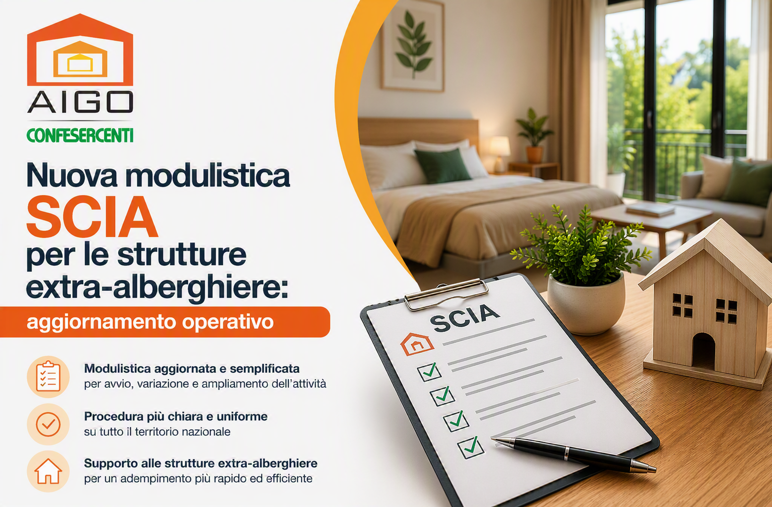 NUOVA MODULISTICA SCIA PER LE STRUTTURE RICETTIVE: COSA CAMBIA PER L’EXTRA-ALBERGHIERO